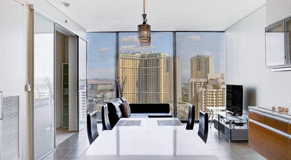 Veer Towers 1704E-One Bedroom Fully Furnished Condo in Veer's East Tower with Views of the Las Vegas Strip