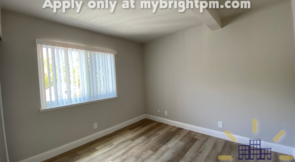 Recently Renovated 2 Bedroom 1 Bath, Two-Level Apartment-Great Midtown location!