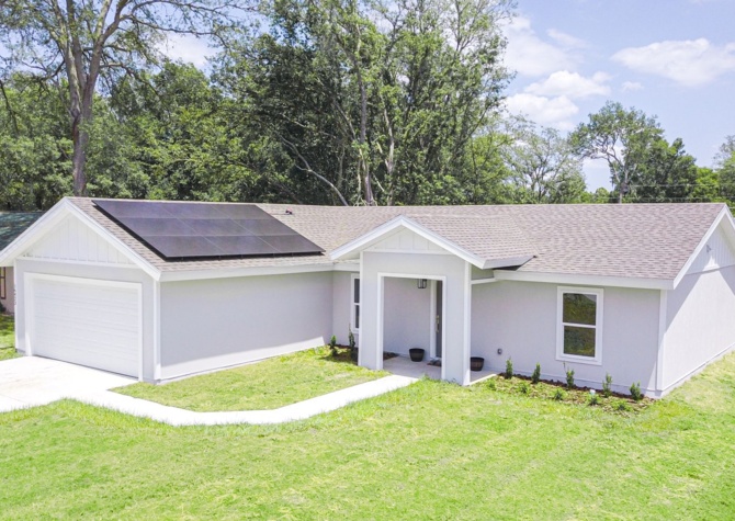 Houses Near North Ocala (New Construction) 3 Bed / 2 bath / 2 car garage with solar panels included!