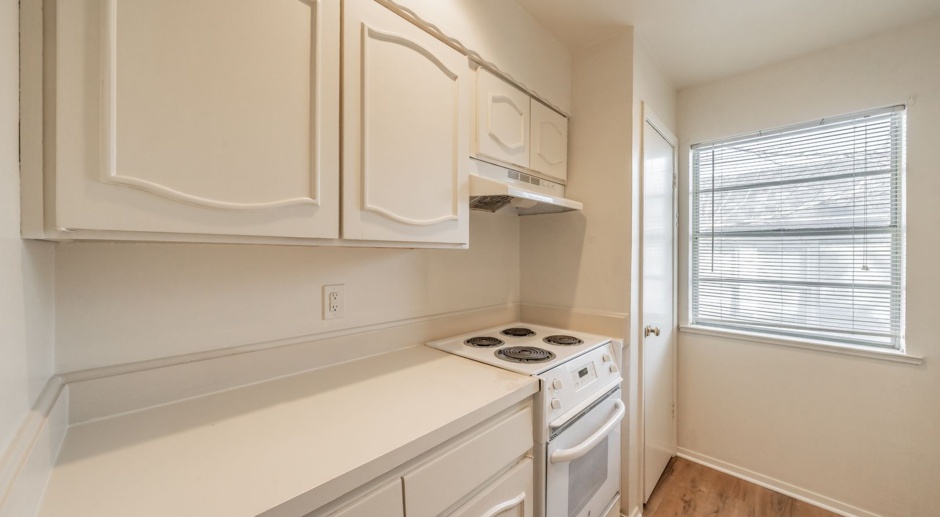 Updated Two Bedroom and One and Half Bathrooms apartment upstairs in the Cultural District! 