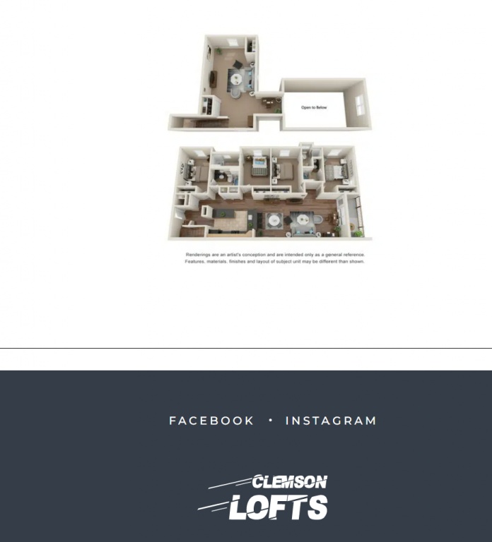 Spring 2023 Single Room/BR Sublet- Clemson Lofts