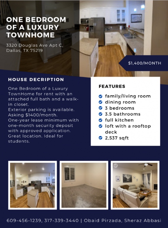 One Bedroom Of A Luxury Townhome (Dallas)