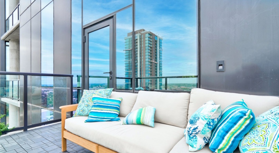 Luxurious 22nd floor lock and leave condo. 