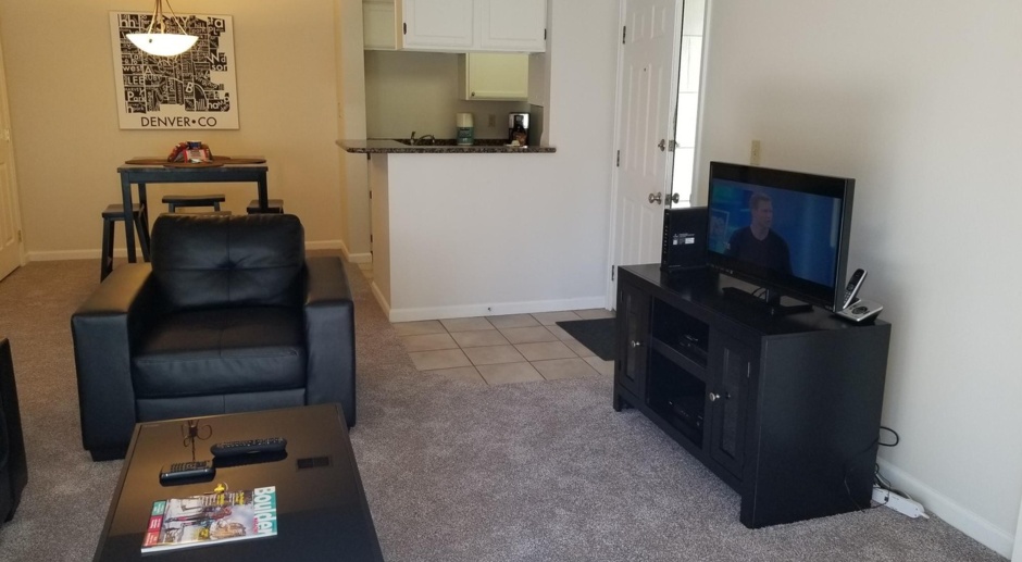 Move In Ready Special!! Nicely updated, fully furnished one bedroom condo with short-term lease terms!