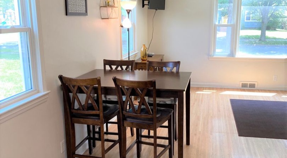 Fully Furnished 5 bedroom 1.5 Bathrooms Student House near UofR with Off Street Parking! 