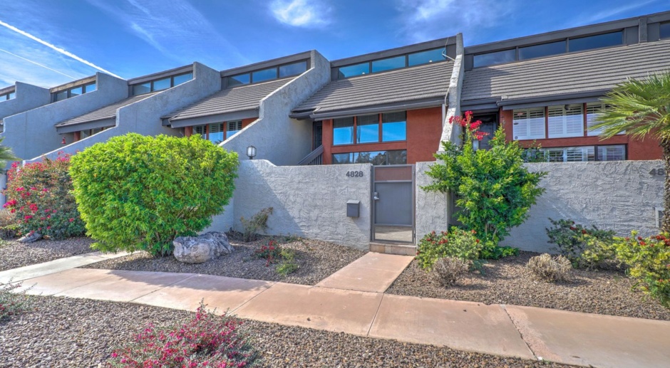 2 Bedroom + Loft + 2 Bathroom + 2 Car Garage Townhouse in Old Town Scottsdale with Heated Community Pool