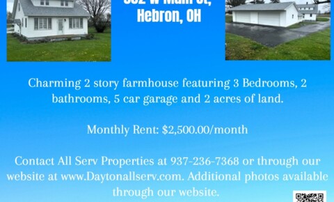 Houses Near OSU Newark East Columbus 3 Bedroom Farmhouse For Rent! for Ohio State University-Newark Campus Students in Newark, OH